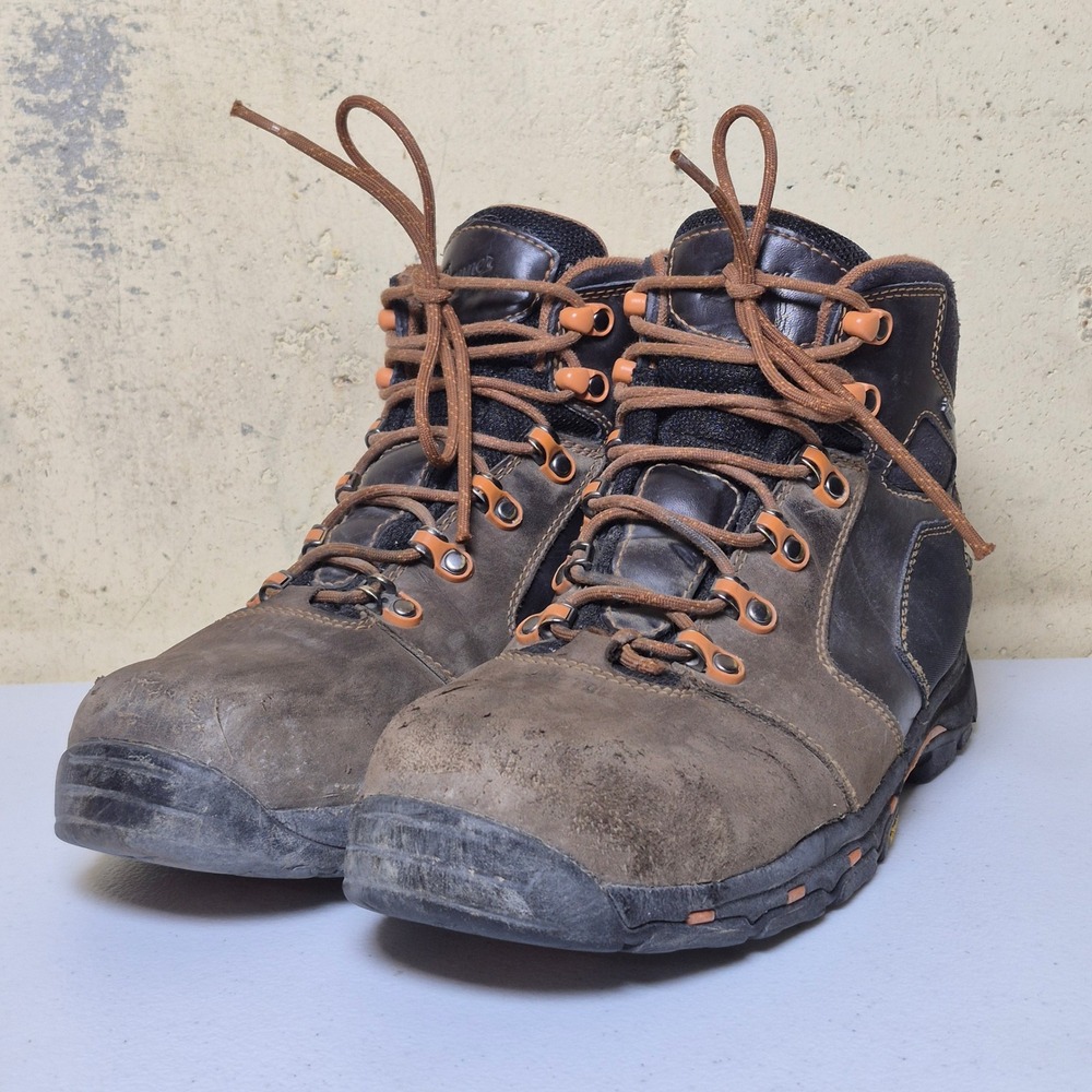 Danner Boots Vicious 4.5" Work Boots Brown/Orange Mens 10 Composite Toe Gore-Tex